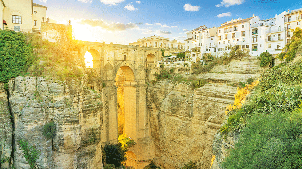 Costa del Sol quiet resorts Puente Nuevo Bridge Ronda